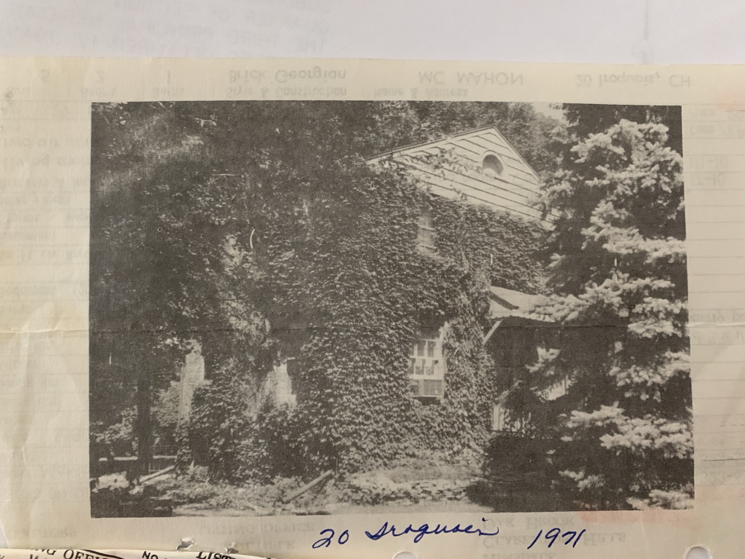 20 Iroquois Drive in 1971